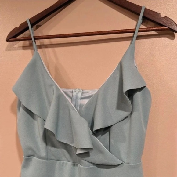 Altar'd State Ruffle Mini Dress Womens M Green Party Cocktail Formal Fairy - Picture 7 of 12